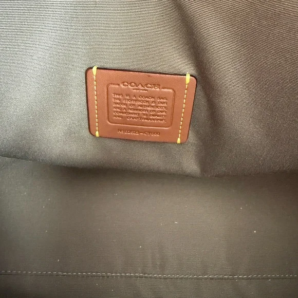 Coach Taupe Leather Tote Bag - Picture 5 of 10